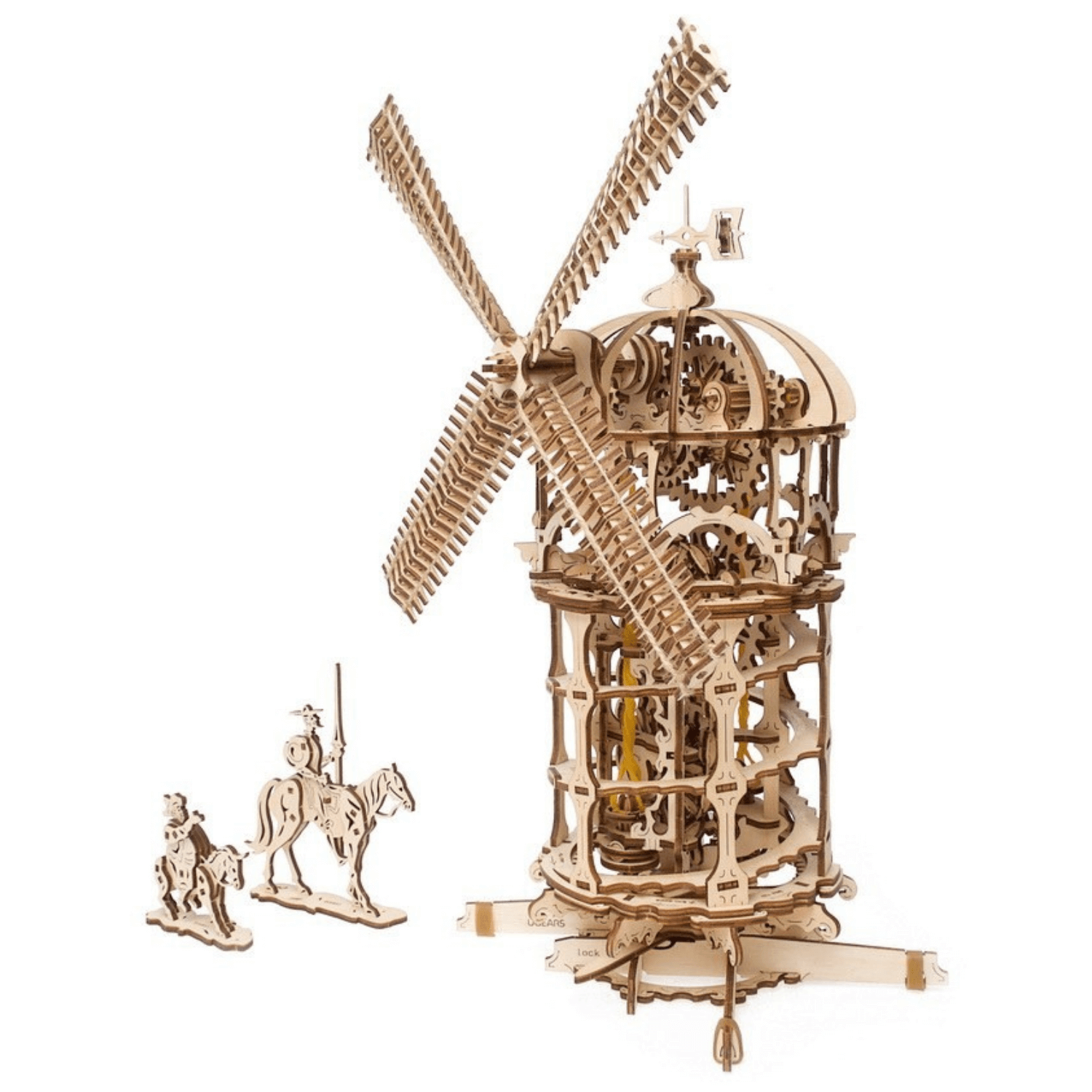 Windmolen-Mechanische Houten Puzzel-Uitrusting--