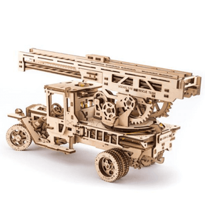 Fire Truck Mechanical Wooden Puzzle Ugears--