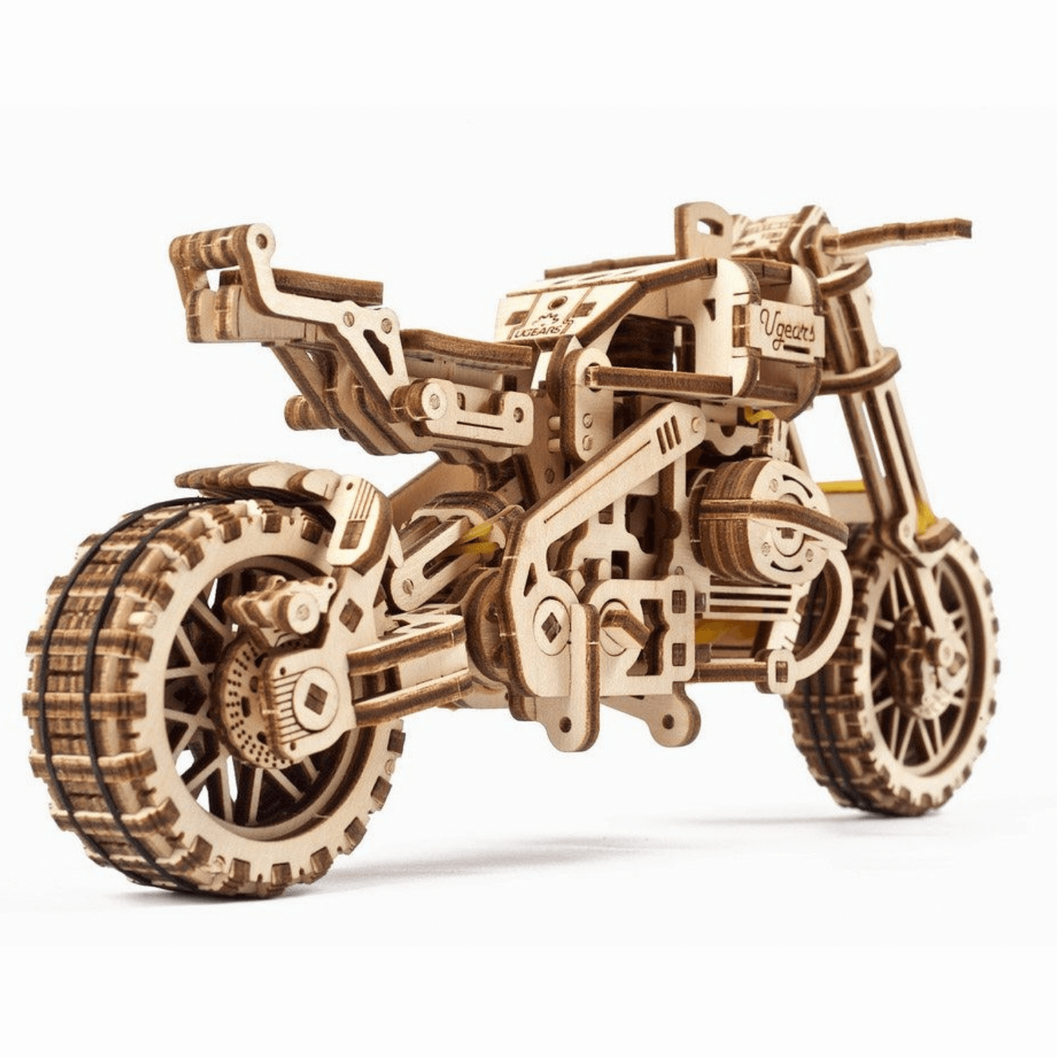 Motorcycle Scrambler UGR-10-Mechanical Wooden Puzzle-Ugears--