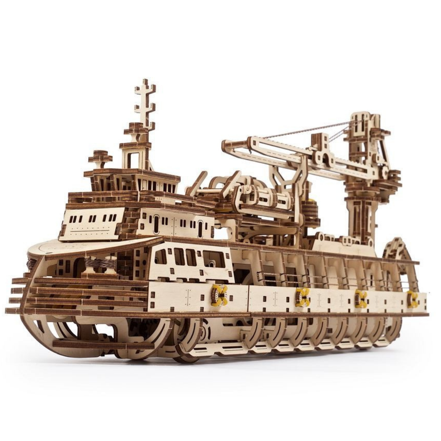 Research Ship Mechanical Wooden Puzzle Ugears--