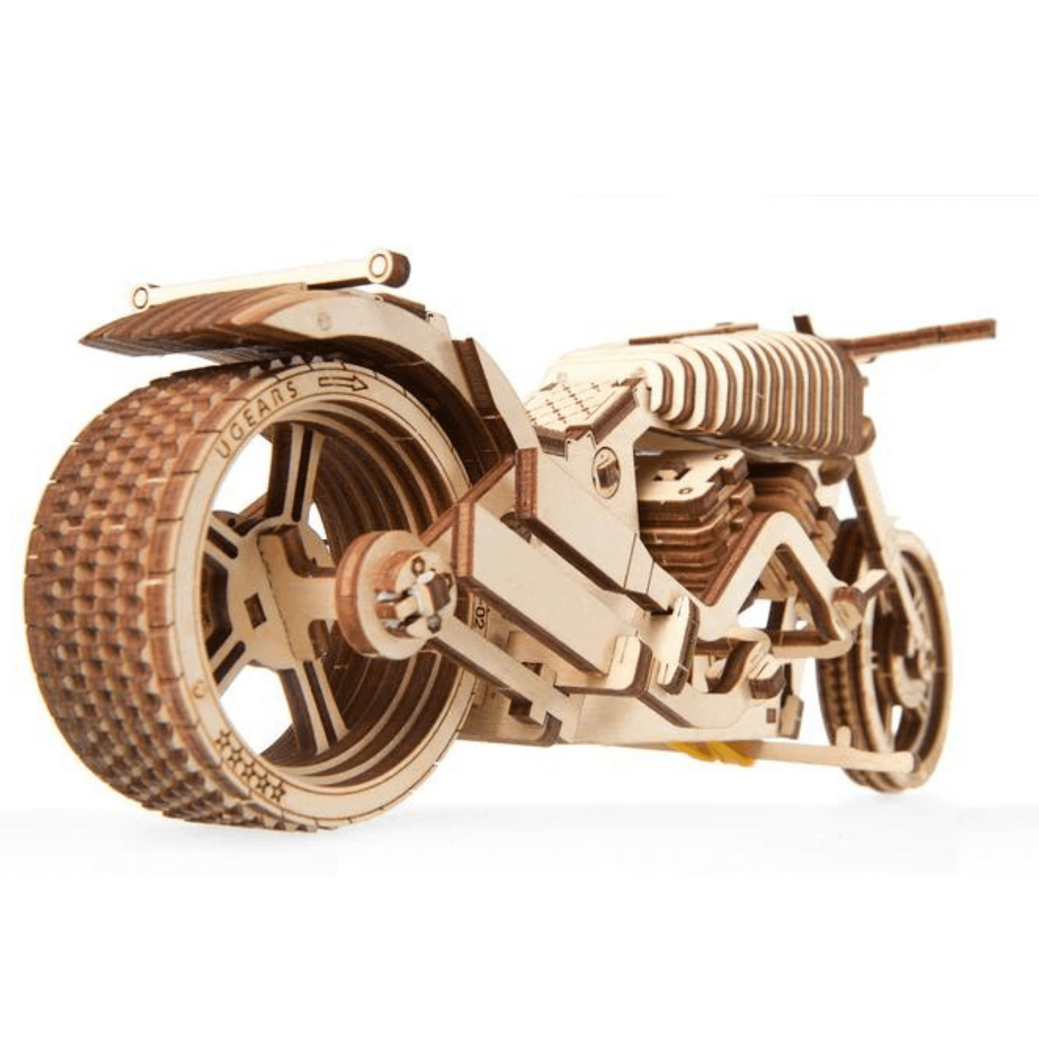 Motorcycle VM-02-Mechanical Wooden Puzzle-Ugears--