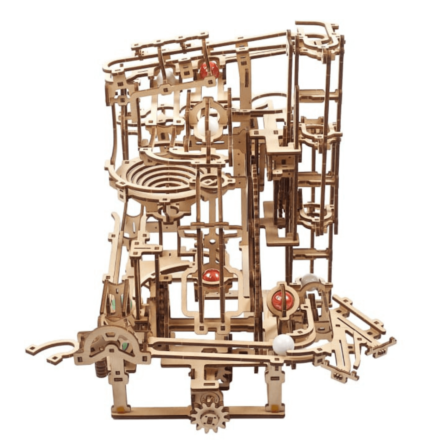 Murmel-Stufenbahn-Modellbausatz-Mechanisches Holzpuzzle-Ugears--