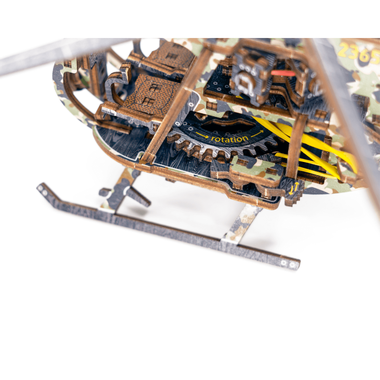 Helicopter | Limited Edition-Mechanical Wooden Puzzle-WoodenCity--