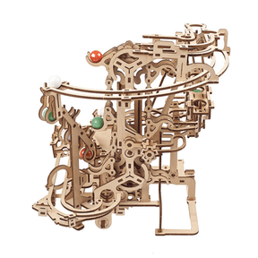 Circuit de billes en chaîne-Puzzle mécanique en bois-Ugears--