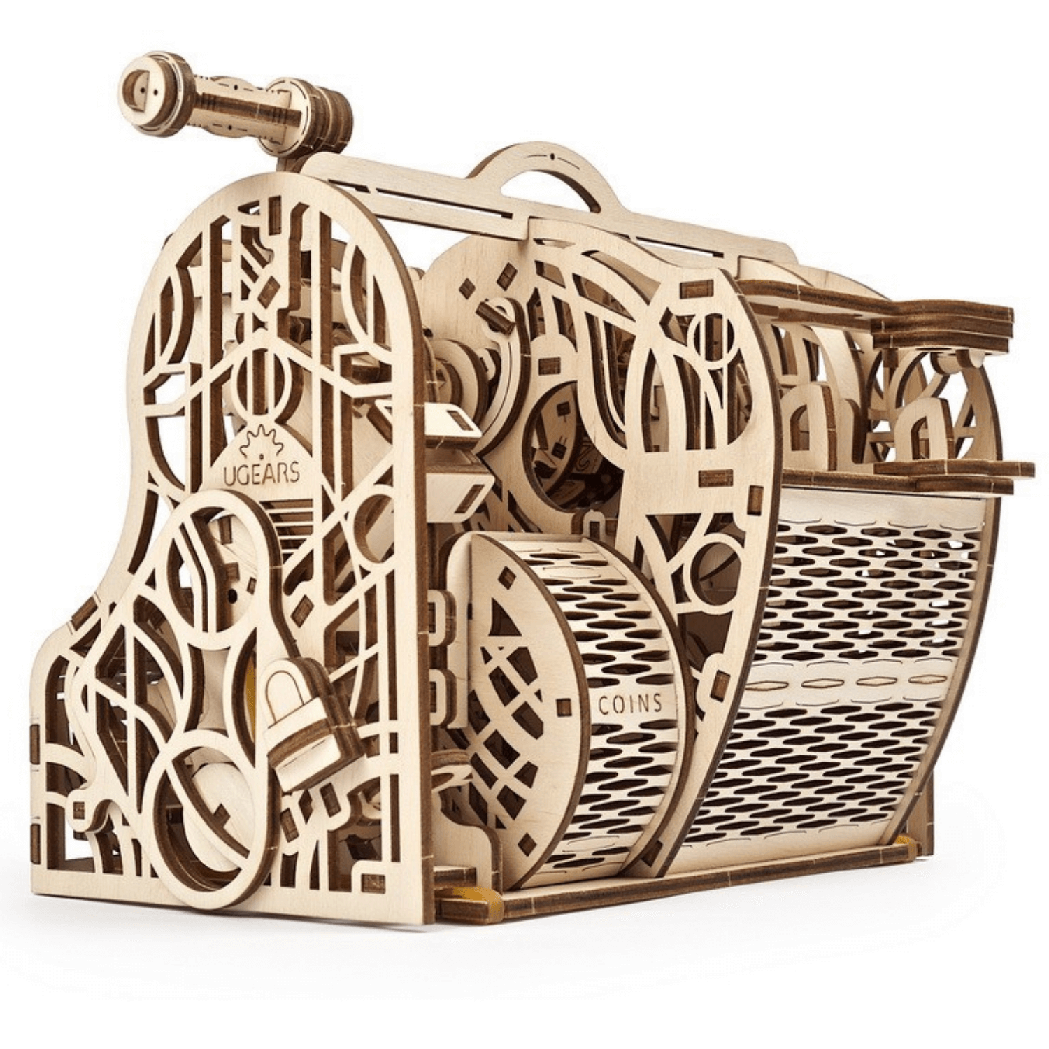 Cash Register Mechanical Wooden Puzzle Ugears--