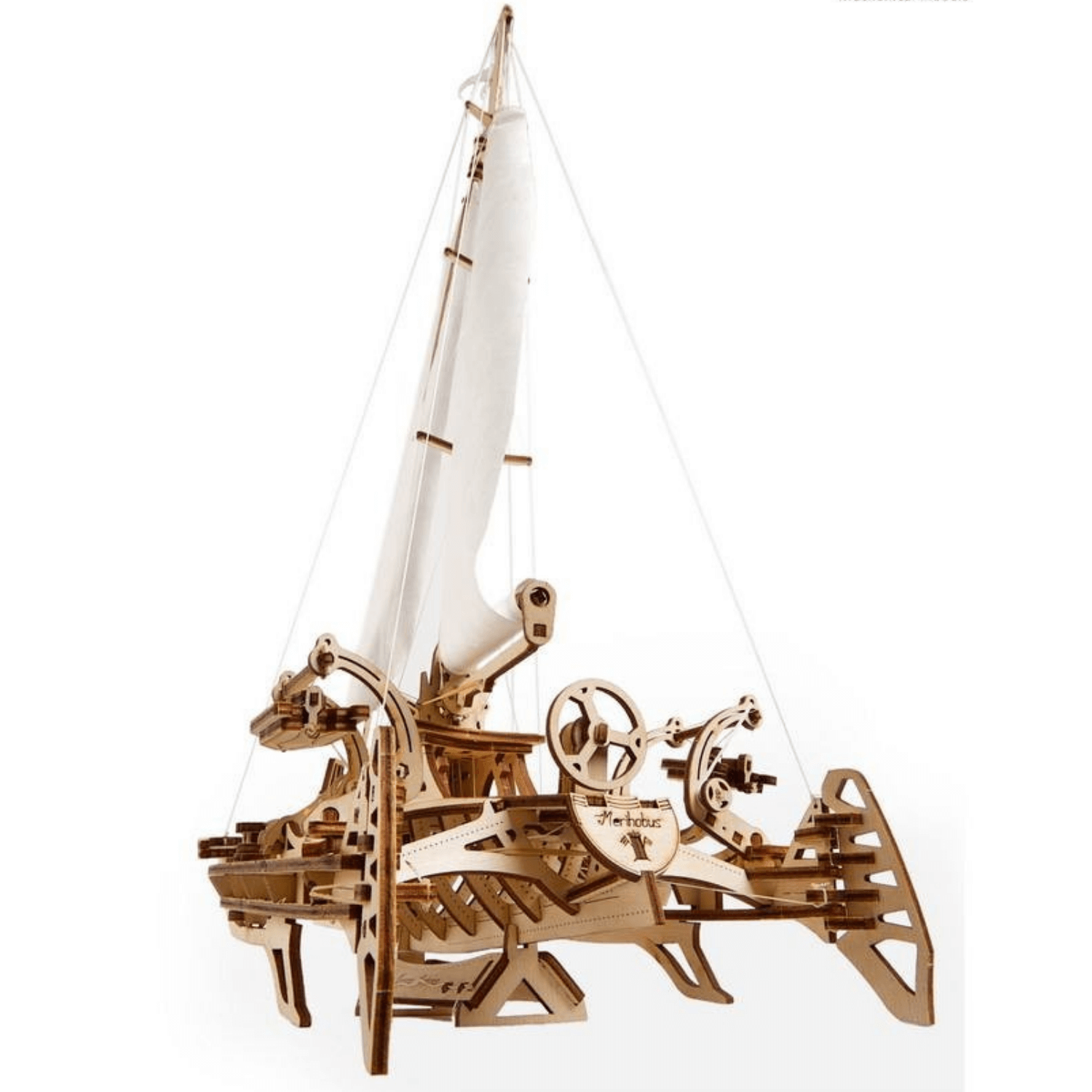 Trimaran Merihobus Sailing Ship Mechanical Wooden Puzzle Ugears--