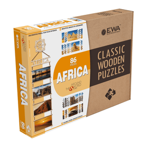Africa | wooden puzzle wood puzzle eco wood art--
