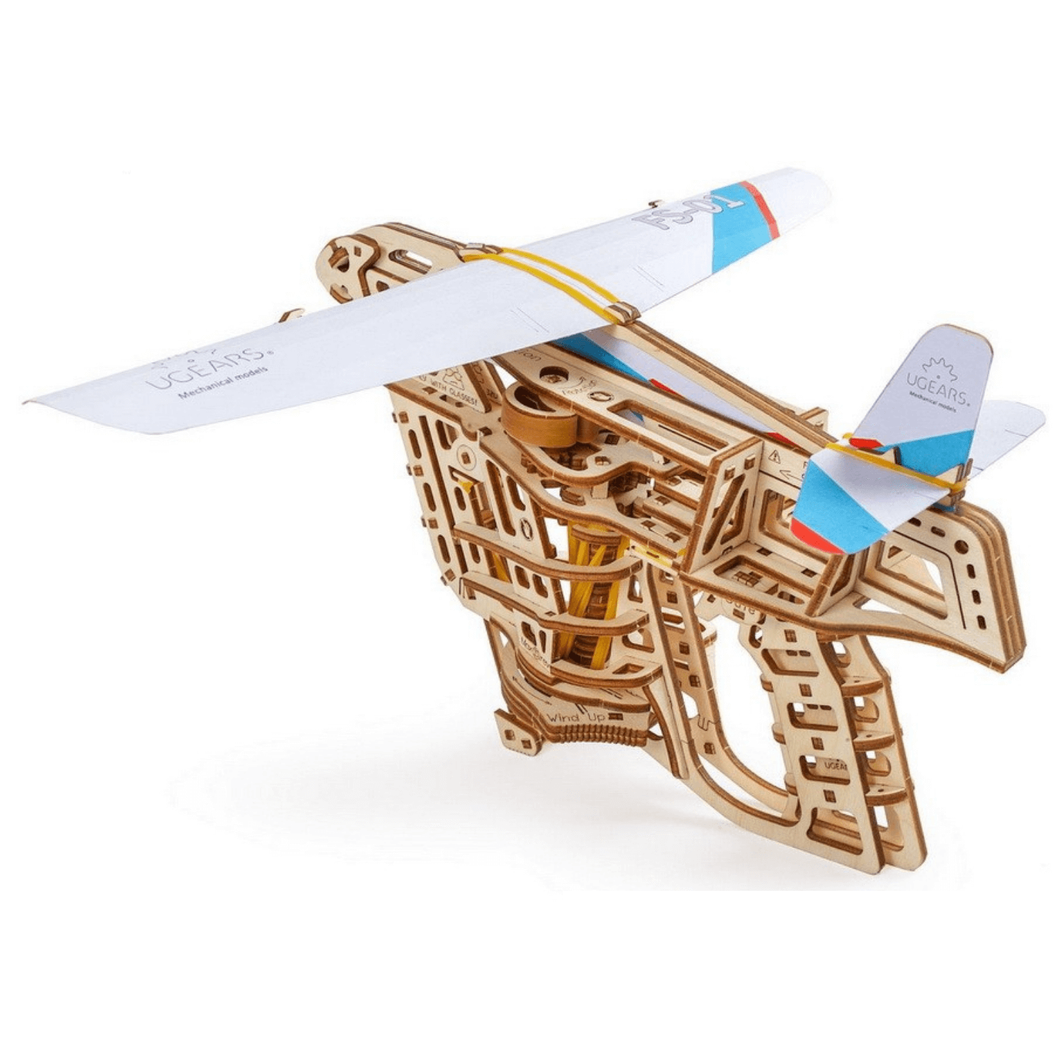 Démarreur d'avion-Puzzle mécanique en bois-Ugears--