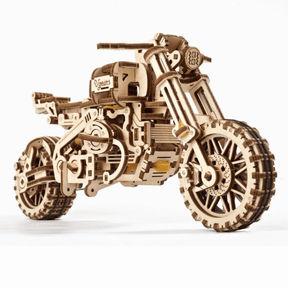 Motorcycle Scrambler UGR-10-Mechanical Wooden Puzzle-Ugears--