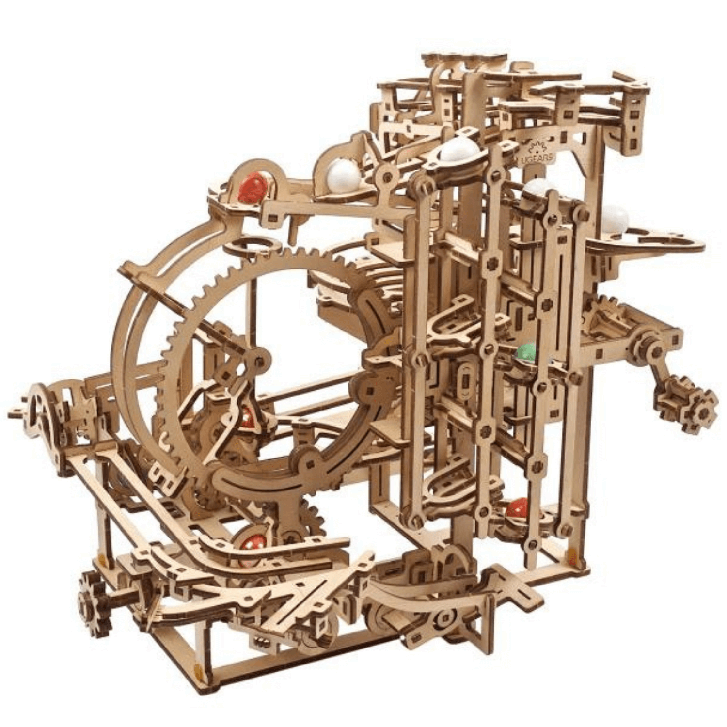 Murmel-Stufenbahn-Modellbausatz-Mechanisches Holzpuzzle-Ugears--