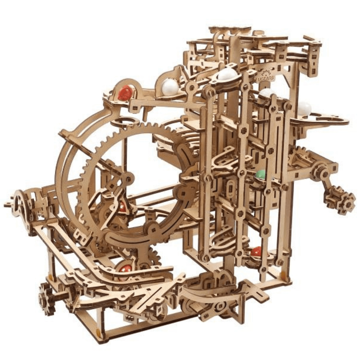 Jeu de construction de modèle de piste de billes-Puzzle mécanique en bois-Ugears--