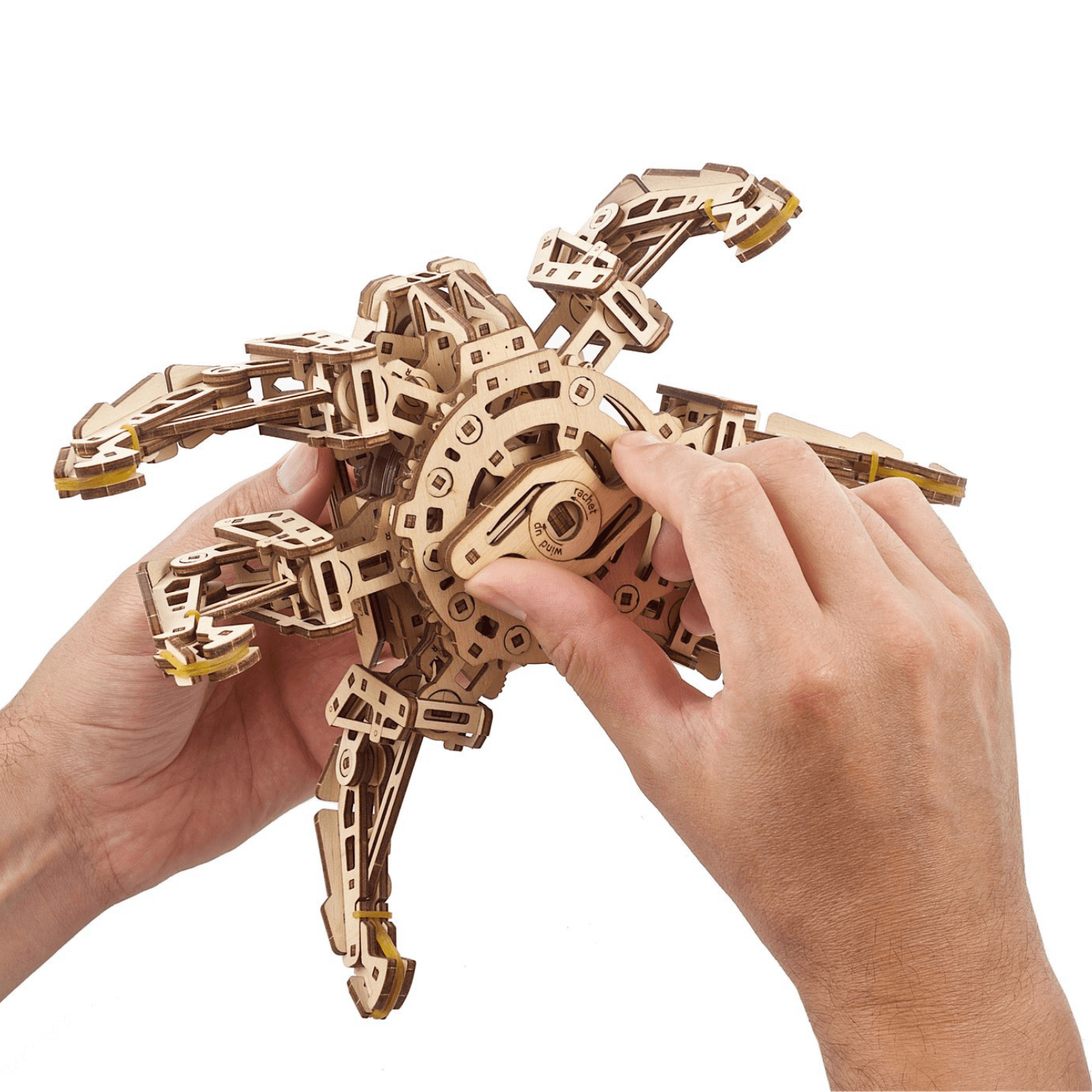 Hexapod Explorer Mechanical Wooden Puzzle Ugears--