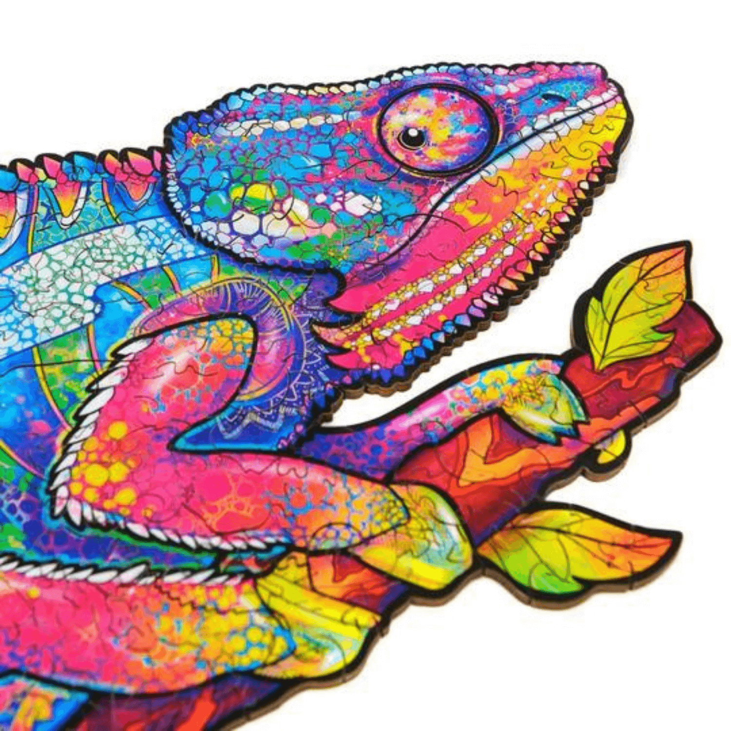 Iridescent Chameleon Houten Puzzel-Unidragon--