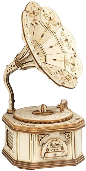 Gramophone to puzzle-3D Puzzle-Robotime--