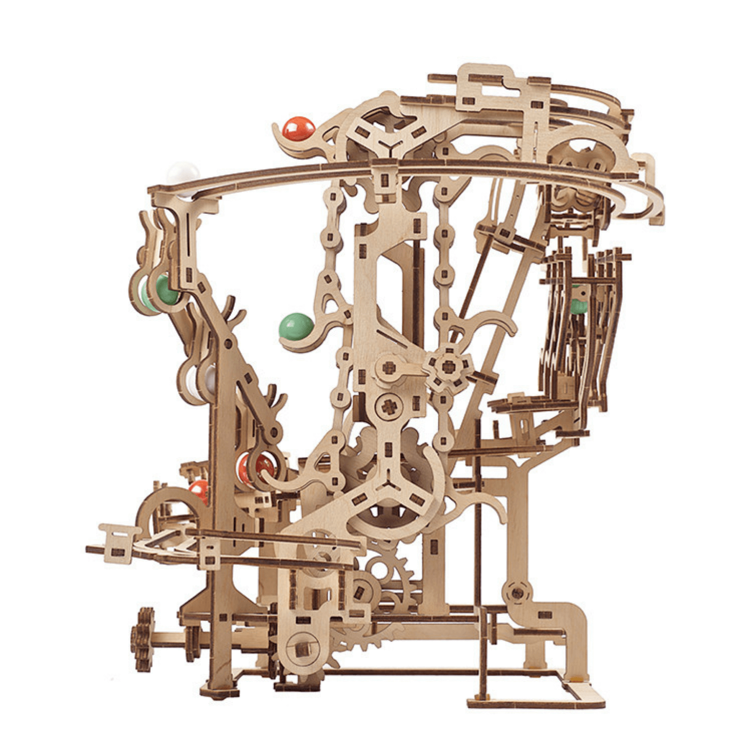 Circuit de billes en chaîne-Puzzle mécanique en bois-Ugears--