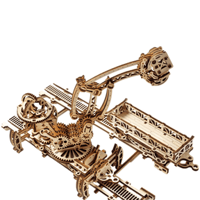 Rail Rotary Crane Mechanical Wooden Puzzle Ugears--