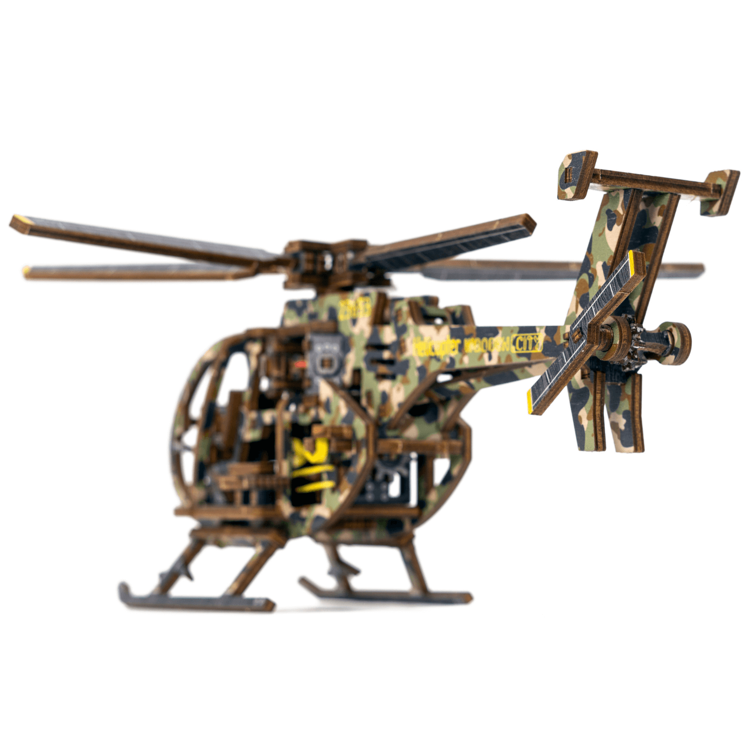 Helicopter | Limited Edition-Mechanical Wooden Puzzle-WoodenCity--