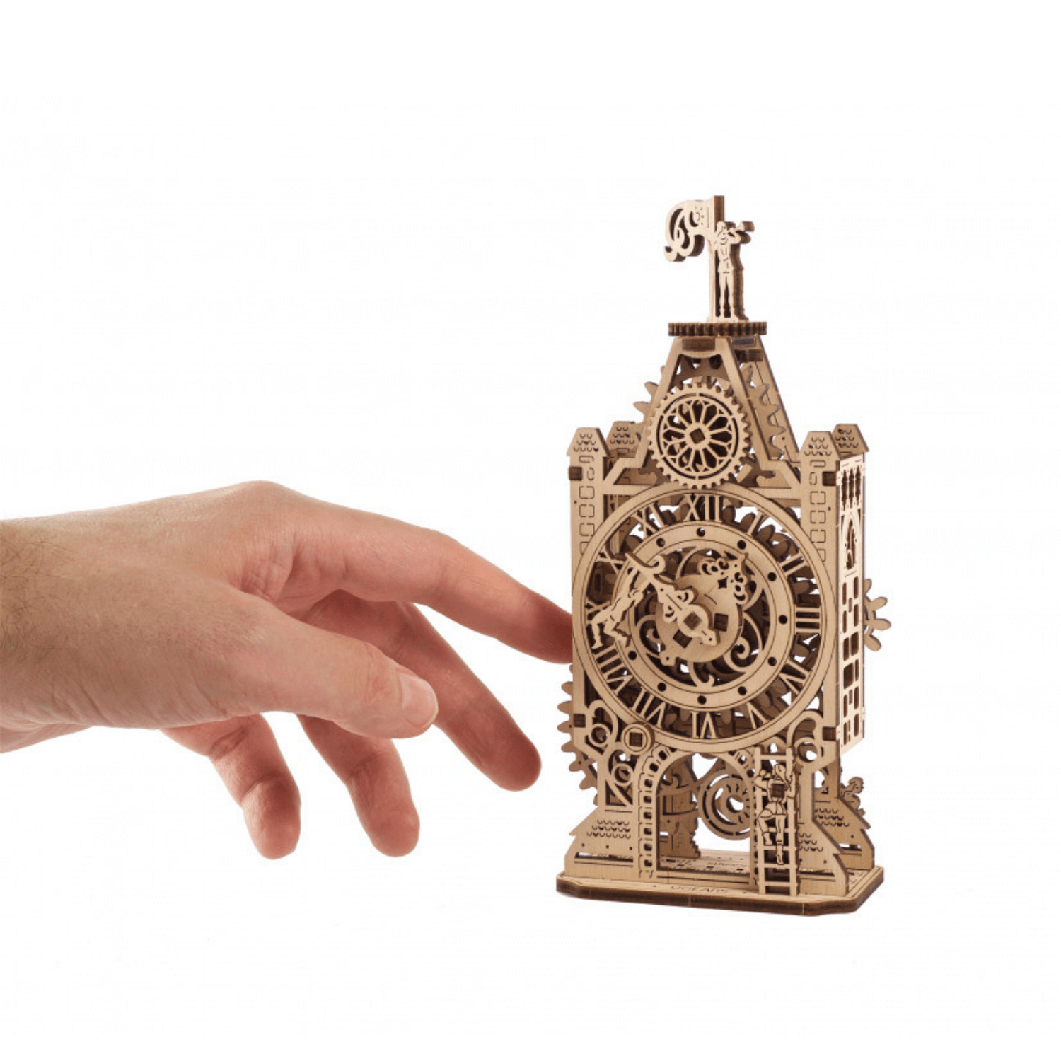 Uhrenturm-Mechanisches Holzpuzzle-Ugears--