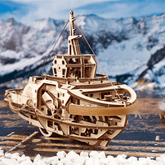Tugboat Mechanical Wooden Puzzle Ugears--