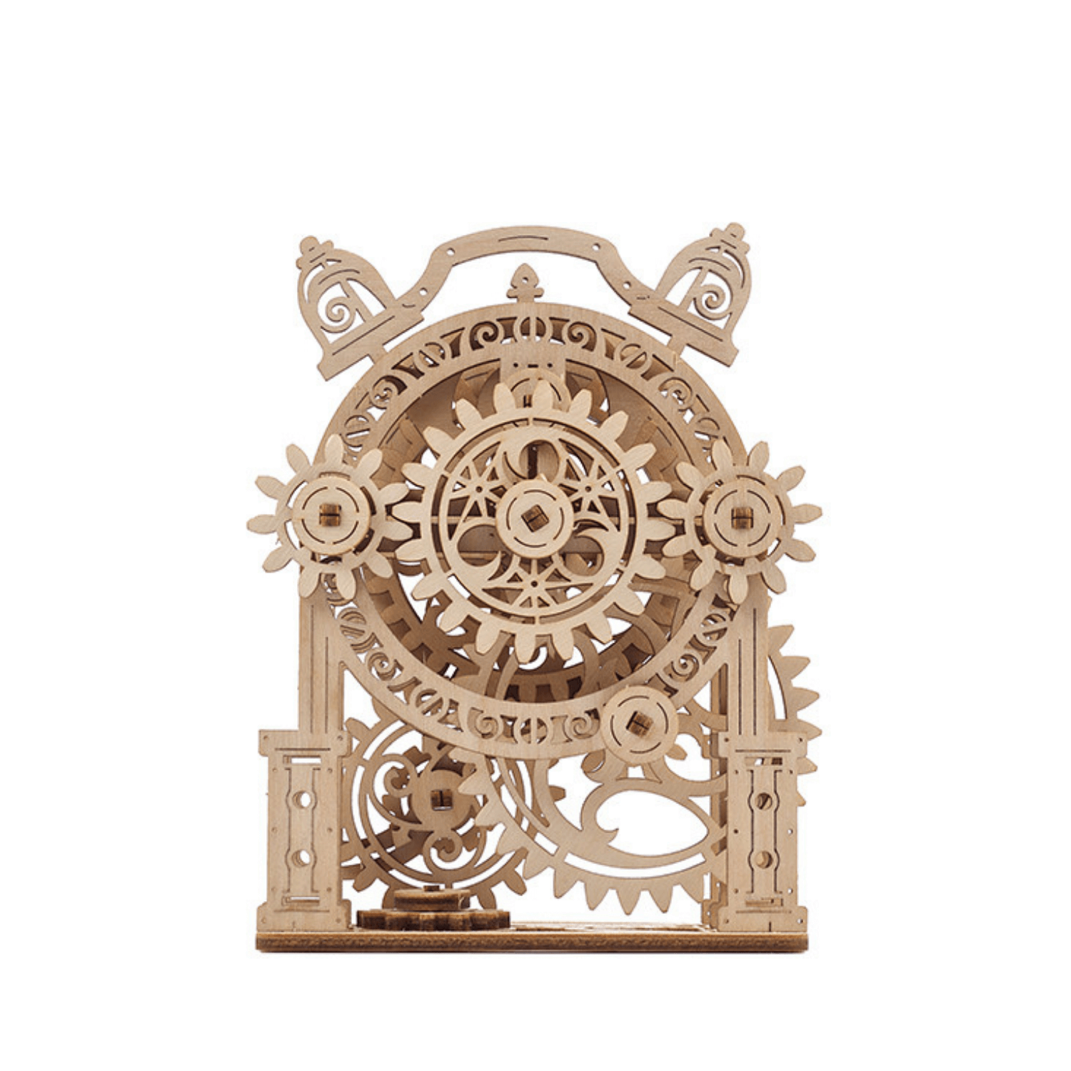 Vintage-Wecker-Mechanisches Holzpuzzle-Ugears--