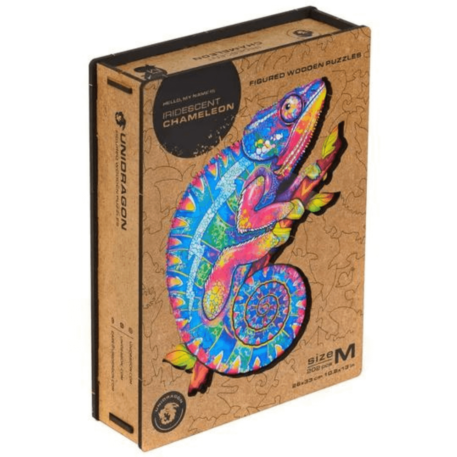 Iridescent Chameleon Houten Puzzel-Unidragon--