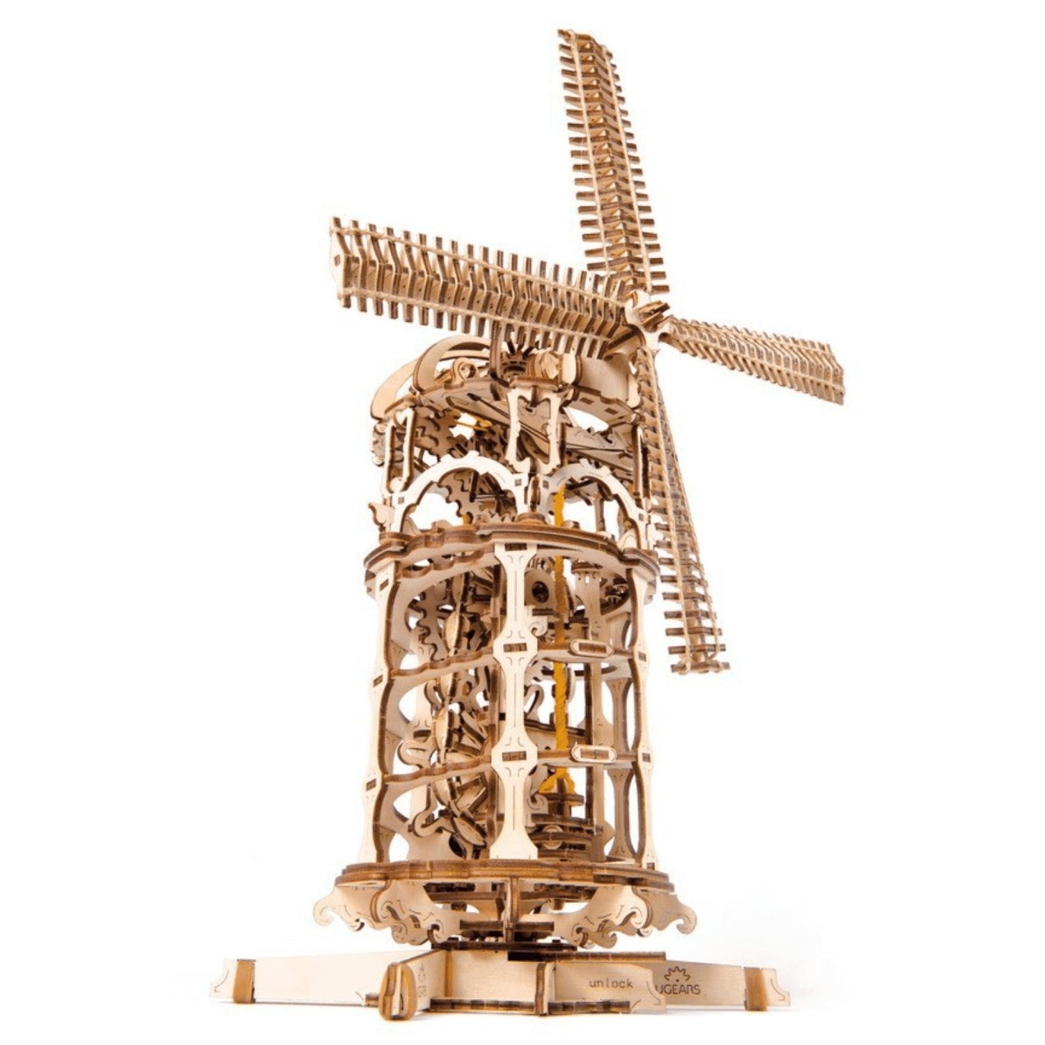 Windmolen-Mechanische Houten Puzzel-Uitrusting--