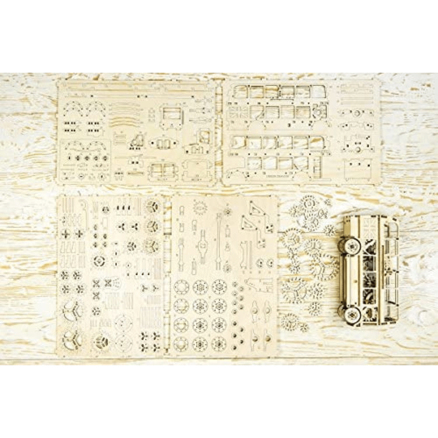 London Bus | WoodenCity-Mechanisches Holzpuzzle-WoodenCity--