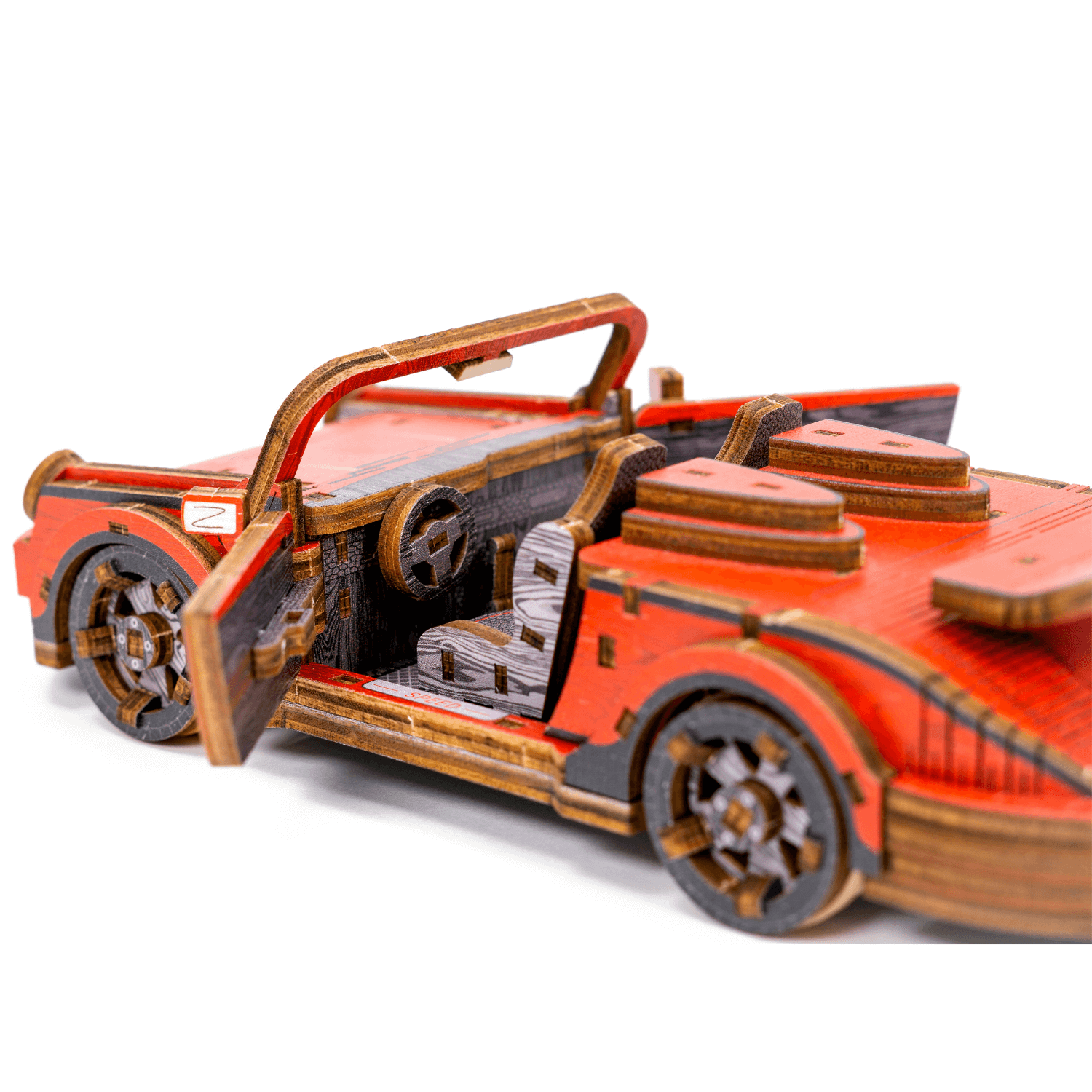 Sportwagen | Sport Car | Limited Edition-Mechanisches Holzpuzzle-WoodenCity--