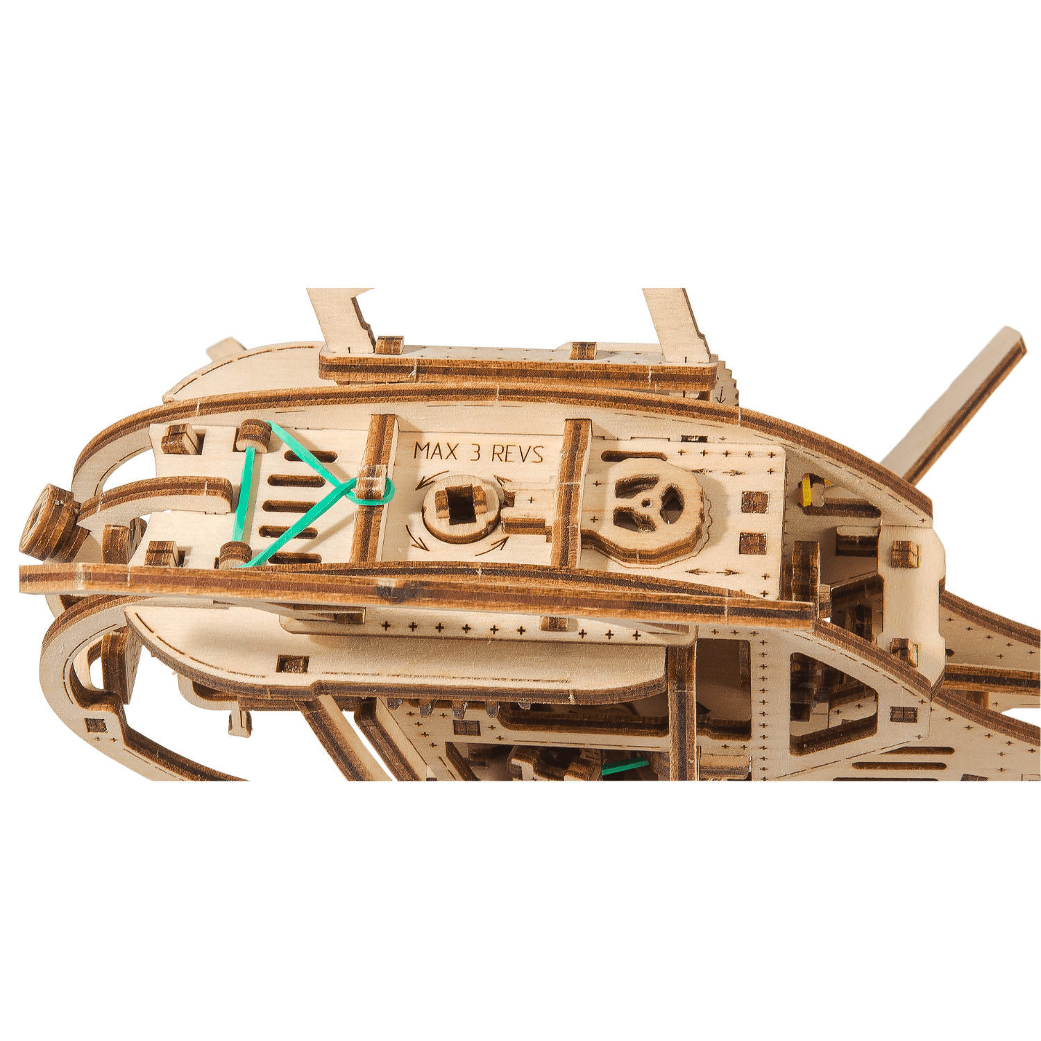 Helicopter Mechanical Wooden Puzzle WoodenCity--