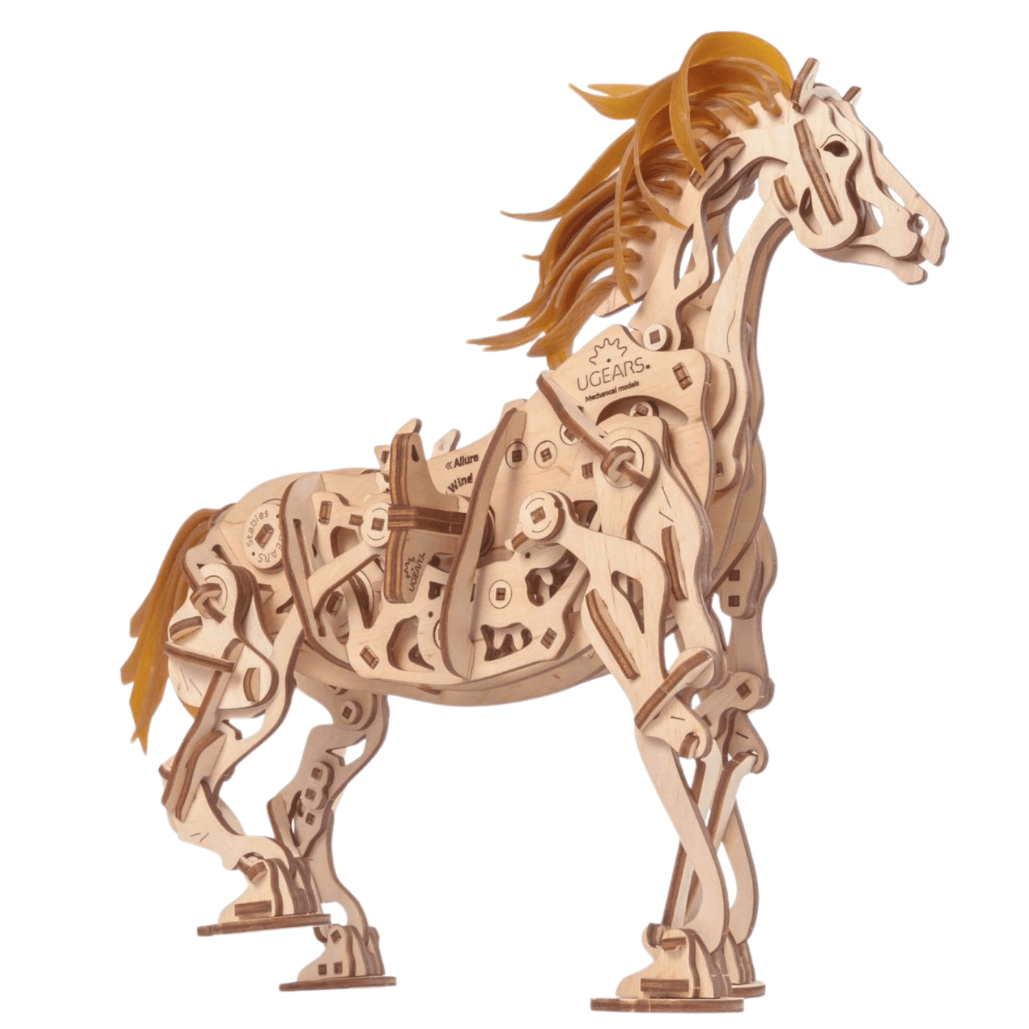 Mechanical Horse Mechanical Wooden Puzzle Ugears--