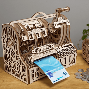 Cash Register Mechanical Wooden Puzzle Ugears--