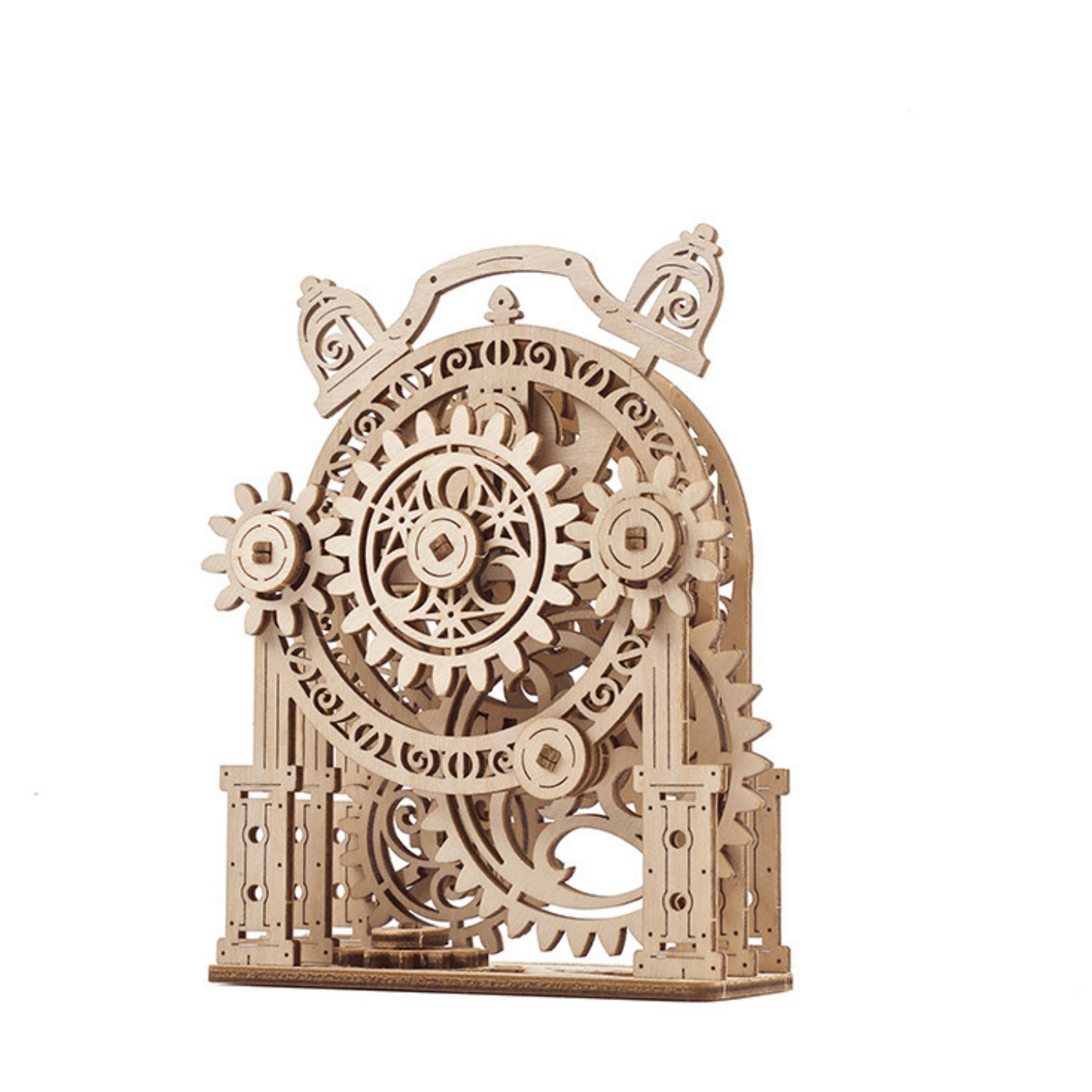 Vintage-Wecker-Mechanisches Holzpuzzle-Ugears--