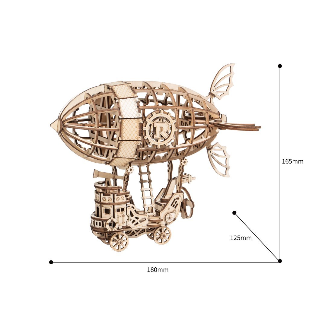 Luchtschip houten puzzel-3D puzzel-Robotime--