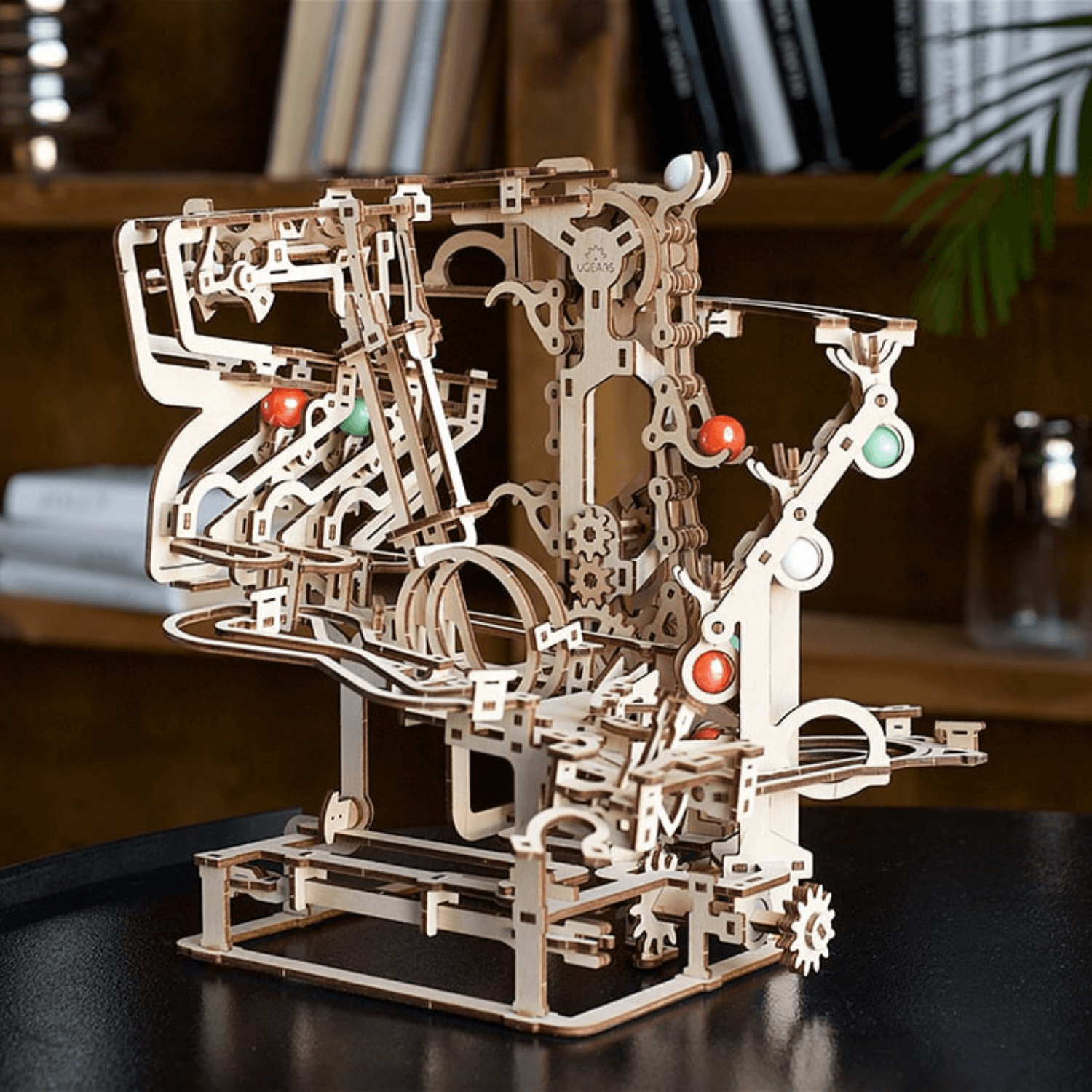 Murmel-Kettenbahn-Mechanisches Holzpuzzle-Ugears--