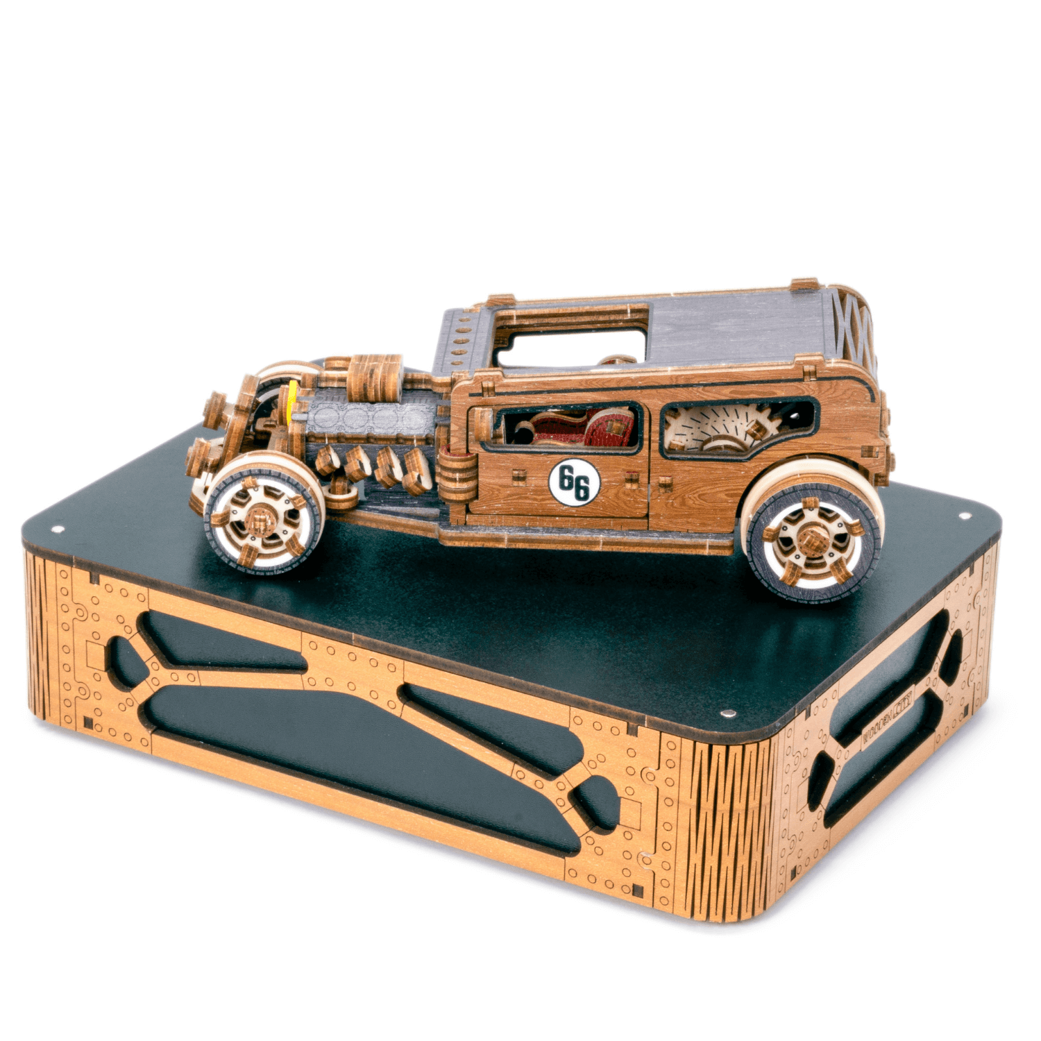 Hot Rod | Limited Edition-Mechanisches Holzpuzzle-WoodenCity--
