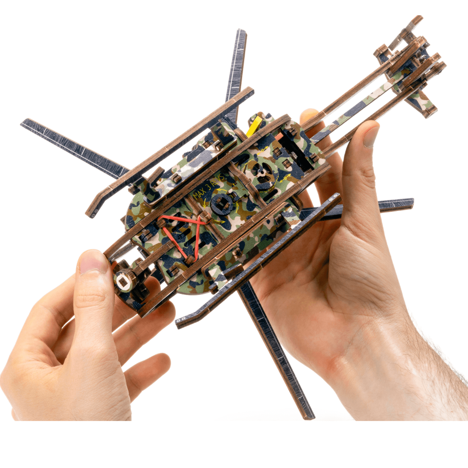 Helicopter | Limited Edition-Mechanical Wooden Puzzle-WoodenCity--