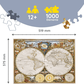 Carte du monde antique | Puzzle en bois 1000-Puzzle en bois-TREFL--