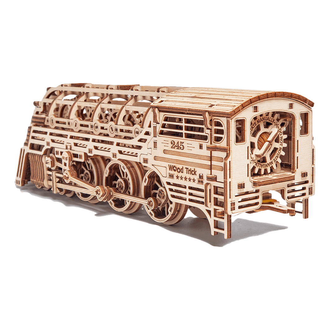 Atlantic Express Train Mechanical Wooden Puzzle-WoodTrick--