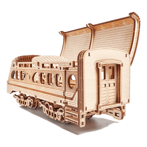 Atlantic Express Train Mechanical Wooden Puzzle-WoodTrick--