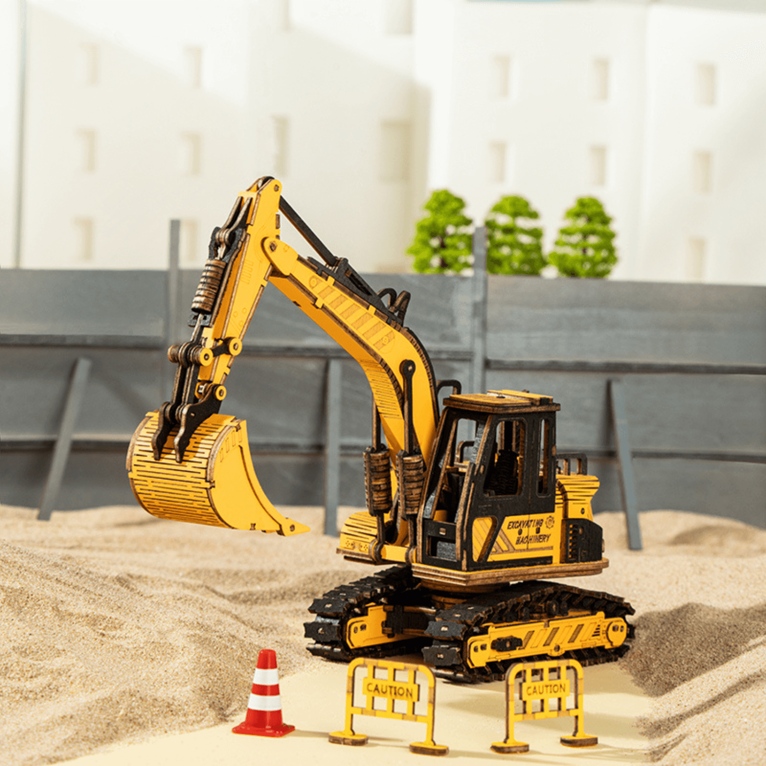 Excavator | Construction Machinery 3D Puzzle Robotime--