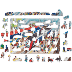 Train Station | Children Puzzle Wooden Puzzle Unidragon--