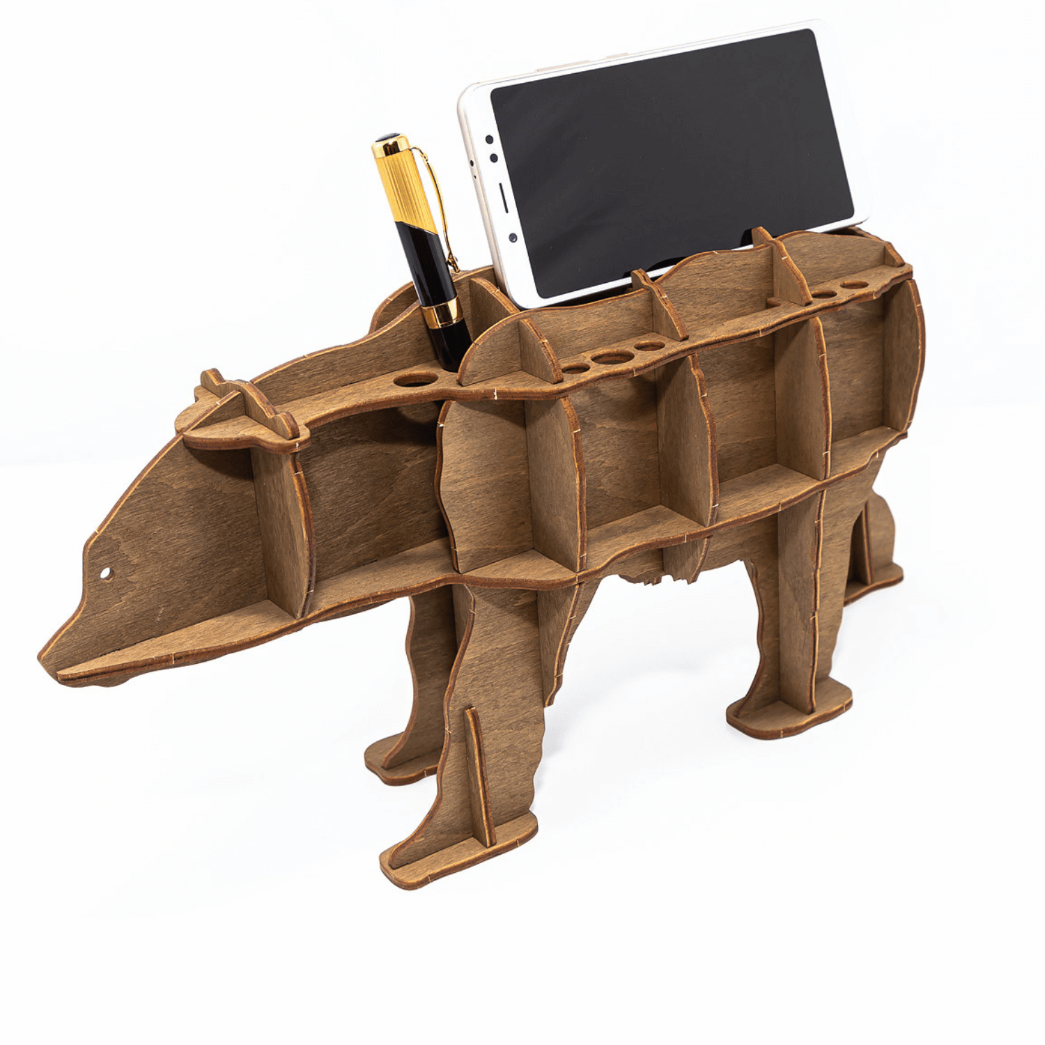 Bausatz Büro Helfer | Baunbär |-3D Puzzle-Eco-Wood-Art--