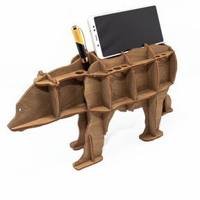 Kit Office Helper | Baunbär |-3D Puzzle-Eco-Wood-Art--