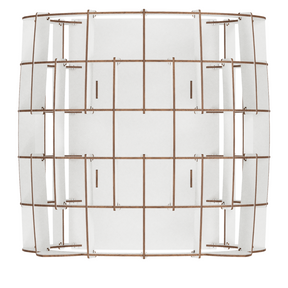 Bausatz Katzenhaus | Weißer Rahmen - Rosa Fell-3D Puzzle-Eco-Wood-Art--