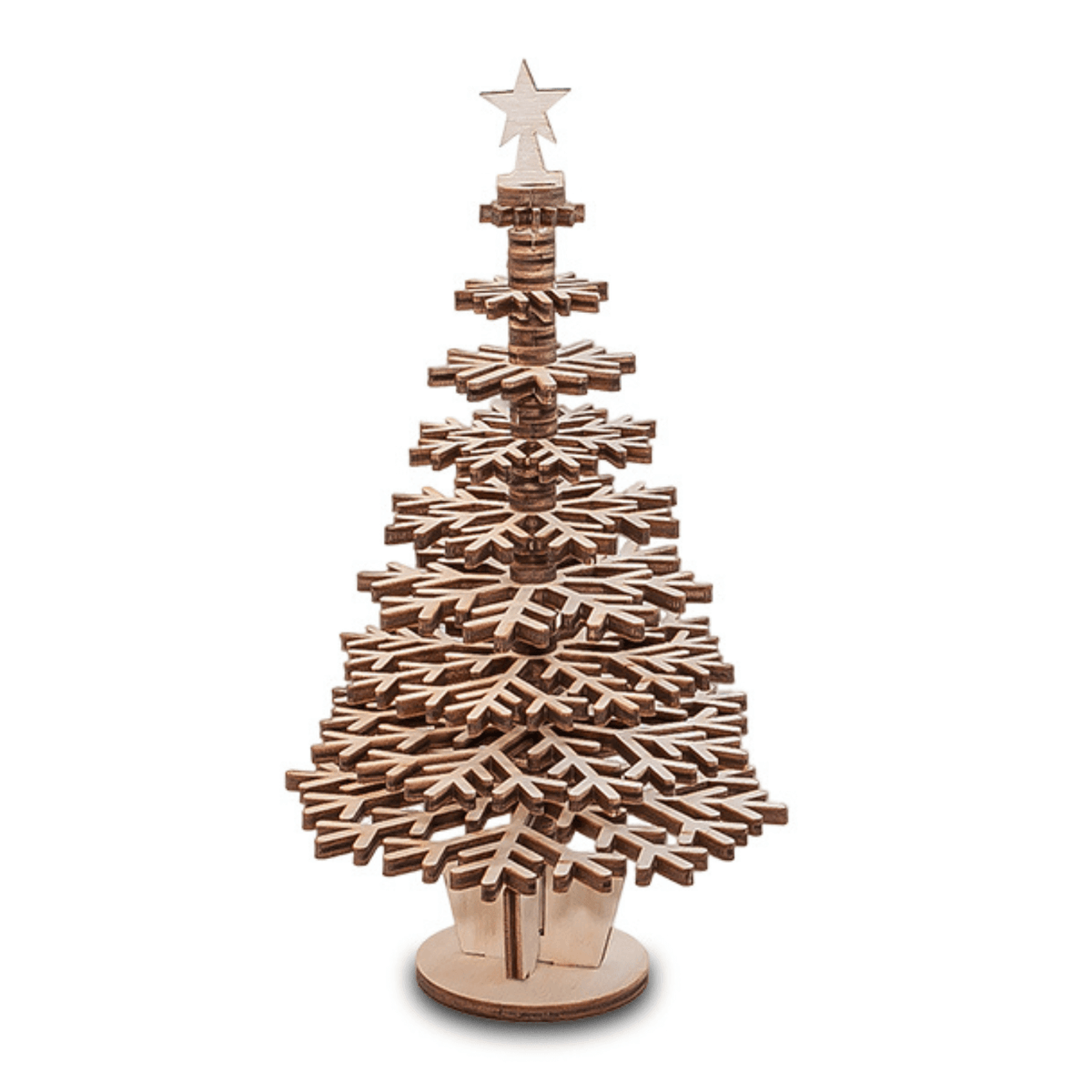 Bausatz Weihnachtsbaum-3D Puzzle-Eco-Wood-Art--