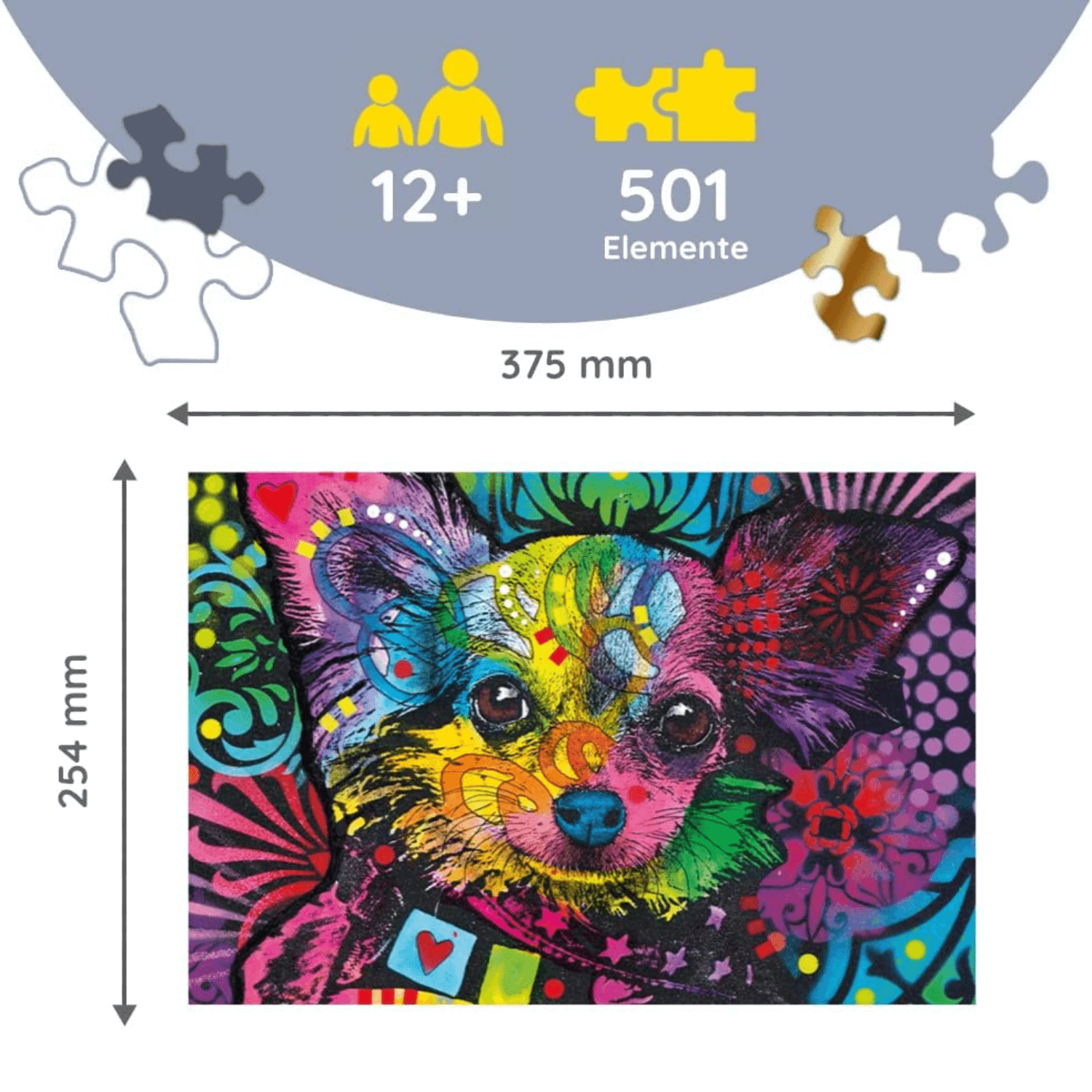 Colourful Puppy | Houten puzzel 500+1-Houten puzzel-TREFL--