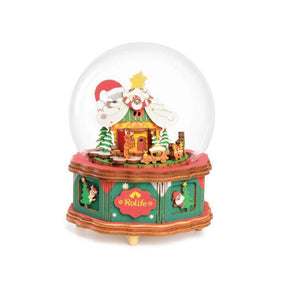 Christmas Town Music Box-3D Puzzle-Robotime--