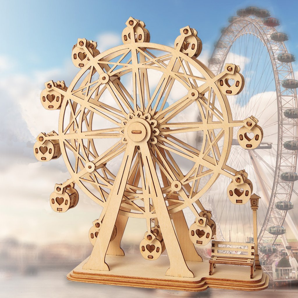 Ferris Wheel Wooden Puzzle-3D Puzzle-Robotime--