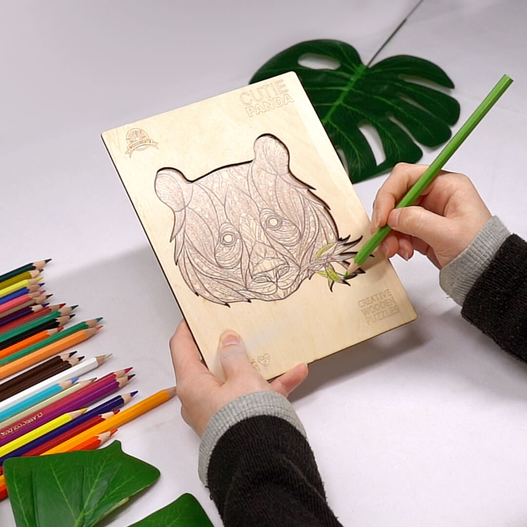 Cute panda wooden puzzle-MagicHolz--