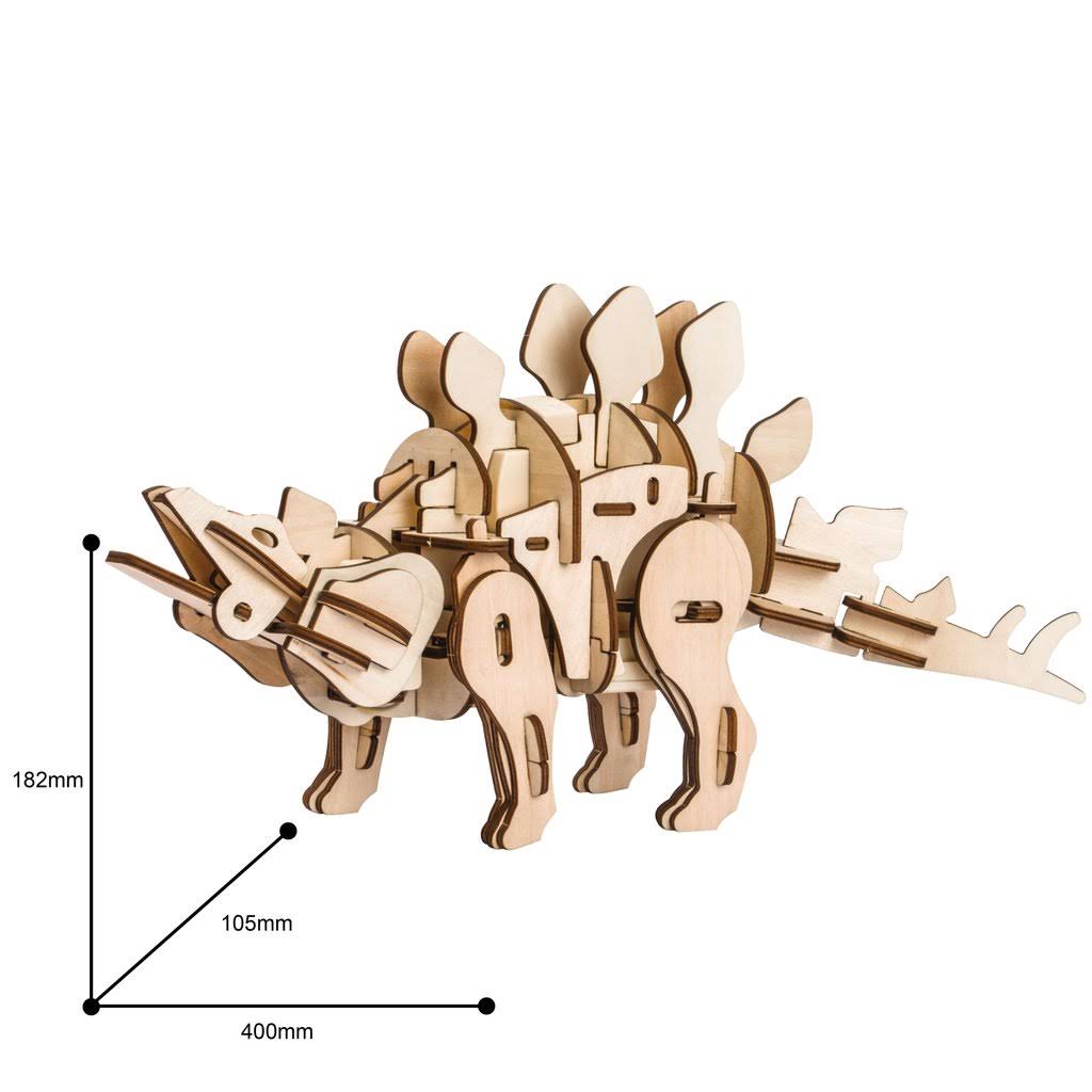 Stegosaurus | Sound, Licht & Remote Control-3D Puzzle-Robotime--